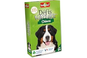 Bioviva - Défis Nature - Chiens - Pariez sur les points forts de ces animaux pour gagner la bataille - Jeu de Cartes - 2 à 6 Joueurs - 7 ans - Fabriqué en France - 282659