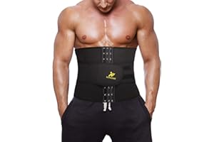 NINGMI Ceinture de Sudation Ceinture Abdominale Néoprène Soutien du Dos Ceinture de Minceur Minceur Ajustable Réglable Slimming Belt Gaine Amincissante Fitness