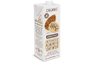 Nutty Bruce Organic Unsweetened Activated Almond & Oat M1lk, 1 Litre