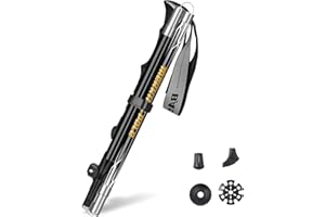 ASANMU Bastoncini Trekking, 1 Pezzi Bastoni Trekking Bastoncino da Trekking Pieghevoli e Antiurto, Bastoni Trekking Regolabili Ultraleggero per Arrampicata Camminate Campeggio Escursione Nordic Walkin