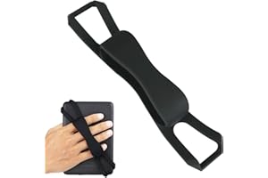 ZhaoCo Anti-Glissement Silicium Dragonne Support de Poignée de Doigt Universel pour 6" / 6.8'' / 7'' Kindle liseuses/Kobo/Sony eBook (Noir (Nouvelle Version))