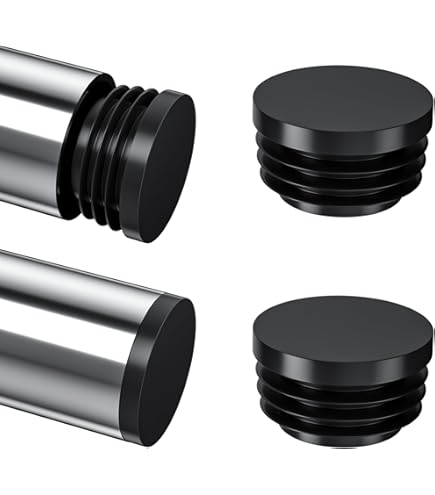 TA-VIGOR 50Pcs Rubber End Caps, 7mm ID Round Flexible Screw End Caps Thread Protectors, Black Vinyl Bolt Covers Rubber Covers For Screws, Tubes - View #10