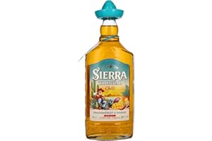 ‎SIERRA Sierra Tequila Tropical Chilli (1 x 700 ml) – Fruchtiger Likör mit Sierra Tequila Blanco – Shot mit Mango, Maracuja & Chili – mit 100 % natürlichen Aromen – 18 % Alk.