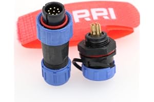 DRRI Weipu SP13 - Conector eléctrico impermeable de 9 pines para luces LED