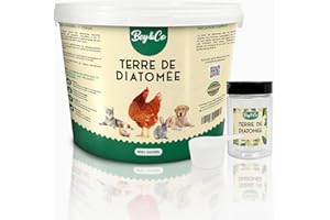 BeyEco® Terre de Diatomée Alimentaire Blanche Non Calcinée | Hygiène Naturelle Chat, Chien, Poule, Maison, Jardin, Potager