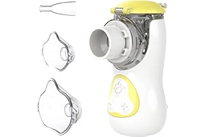 ‎FEELLIFE FEELLIFE Inhalationsgerät Kinder Baby, Inhalator Erwachsene Kinder, Vernebler Inhaliergerät Kinder, Nebulizer Inhalator Leiser Unter 25 dB, Tragbar Inhalationsgerät Effektiv bei Atemwegserkrankungen