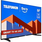 Telefunken 50FTV825, 50 Pulgadas 4K UHD, Smart TV Fire OS, HDR10, MEMC, Compatible con Alexa, Dolby Atmos, Apple AirPlay, Blu