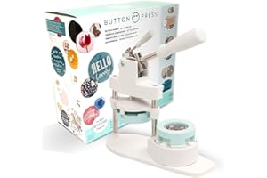 We R Memory Keepers 661104 Button Press Bundle, white