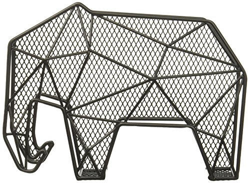 Kikkerland KKHH24 Dokumentenhalter zum Aufhängen an der Wand oder zum Aufstellen, Elefanten-Form