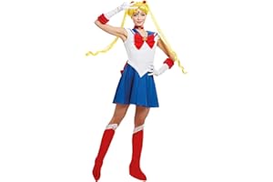 Funidelia | Disfraz de Luna - Sailor Moon para mujer Anime, Cosplay, Bunny Tsukino, Dibujos Animados - Disfraz para adultos y divertidos accesorios para Fiestas, Carnaval y Halloween - Azul