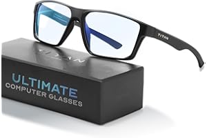 livho Titan Gaming-Brille, Anti-Blaulicht-Brille für Herren, UV400-Schutz, Blaulichtfilter-Brille gegen Augenbelastung durch Computer
