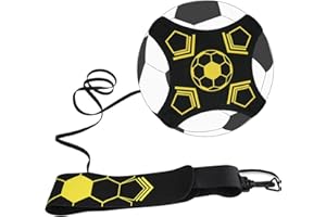 XiYee Soccer Trainer Juego de Entrenamiento de Patada de Fútbol Ajustable Control de Habilidades Cinturón de Práctica de Cintura Se Adapta a Las Tallas 3, 4, 5 de Fútbol para Adolescentes