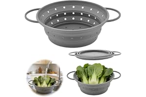 Pastasil vikbar, 33,4 cm vikbar sil, vikbar pastasil, värmebeständig vik-sil, silikon kökssil BPA-fri, grönsaker och frukt, v