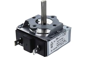 CHEFZOCO Temporizador Horno Teka, Reloj Temporizador para Horno Teka, Código 5211810261 5211810081 83140601 83140636 818600034, Compatible con Teka, Aspes, Edesa, Fagor, Thor, De Longhi, 120 Minutos