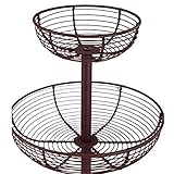 Draht Etagere – Ständer aus Stahl mit Metall-Körben – dei Ebenen – Farm House BUTLERS - 2