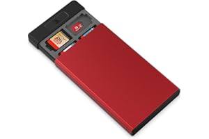 HEIYING Étui pour Carte de Jeu Switch/Switch OLED Carte de Jeu ou Carte Micro SD, Rangement Jeux Switch en Métal avec 20 Cartes de Jeu et 20 Cartes Micro SD.