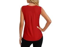 Dawnrole Débardeur de Sport Femme Fitness Running Workout Chemises sans Manches