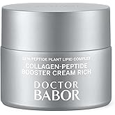 DOCTOR BABOR Collagen-Peptide Booster Cream Rich, 50 ml | Anti-Aging for Mature and Dry Skin, With 5% Squalane and Jojoba Oil