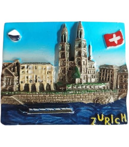 Magnete Da Frigorifero Friburgo Svizzera – Souvenir Di Viaggio 3D, Fatto A Mano In MDF, 7,6-10,2 Cm