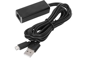 ANNADUE Przenośny Adapter LAN, do Karty Sieciowej Micro USB Transfer 100M, Adapter USB do RJ45, Adapter Ethernet, Plug And Play.