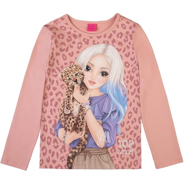 Top Model Mädchen Sweatshirt Grün - Candy Design Mit Rundhals