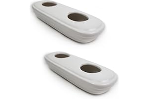 METROX Humidifier Set of 2 Ceramic Pure Neutral Simple White for Standing on the Radiator Heater Fireplace Water Evaporator Diffuser 11345 a1683