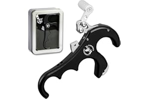 ZSHJG Arc Compound Release Aid 4 Finger Aide à la Libération Déclencheur Tir à l'arc Libération des Doigts Étrier de poignée Accessoires pour De Plein air Chasse