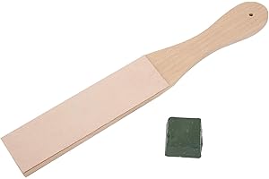YWBL-WH Green Leather Stropping Kit-12 Cal dwustronna szeroka skórzana deska Strop wiosło z pastą szlifierską do ostrzenia noży skórzanych, polerowania