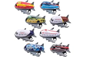 BNvxr 8Pcs Aeroplane Toys Airplane Toys, Pull Back Plane Toys for 2 Year Olds, Mini Pull Back Toys Set, Alloy Pull Back Plane Toys,for Kids Mini Airplane Boys Toys Child Puzzle Model Airplane