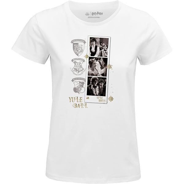 T-Shirt Donna Harry Potter Hogwarts Back To School - Cachi, Taglia S - Ufficiale