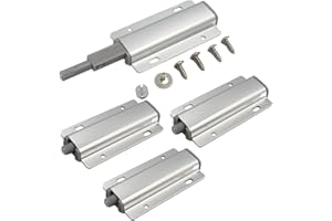 Ronoza 4 sztuki otwieraczy drzwi ciśnieniowych, przycisk "Push to Open", magnes Tip On, amortyzatory drzwi szafy, do drzwi, mebli, szuflad, zatrzasków magnetycznych, zatrzasków magnetycznych,