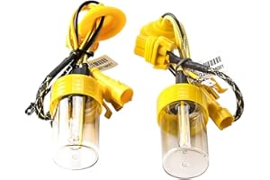 Sidaqi 2 x H1 HID ampoules au xénon 6000K xénon blanc de remplacement pour ampoules de phare de voiture lampe de faisceau route/croisement