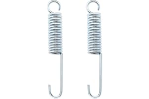 CLKE Longitud Spring Lateral de Metal, Soporte de pata lateral de motocicleta,Muelle de recordatorio de muleta,Muelle de repuesto para motocicleta,Scooter,Moto eléctrica(100 mm,Plata)