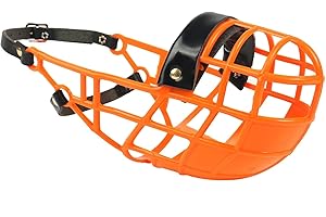 Don Pare Bozal Modelo 101 en Naranja Beber Siempre Posible Ideal para Marcha Libre, Perrera, Jaula, Carreras de Perros, automóvil, protección contra cebos envenenados por Amathings