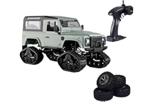 Goolsky FY003AB 1/16 Todoterreno SUV RC Car RC Desert Buggy Truck 2.4 GHz 4WD de Alta Velocidad de Control Remoto RTR RC Car con Caterpillar Track Wheel