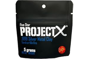 Five Star Project X .999 Fine Silver Jewellery Making Precious Metal Silver Clay, 6g Clay, Torch or Kiln Fire
