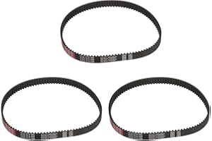 sourcing map 3pcs HTD-5M Rubber Timing Belt 103 Teeth, 515mm Pitch Length x 15mm Width x 3.6mm Height, Closed Loop Pulley Timing Belt