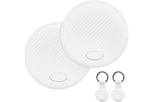 GPS Locators - 2 pcs White Smart Tracker Tag, Bluetooth Locator Compatible with Apple Where is ( .5+), Find Items for Lu