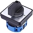 LANTRO JS AC 660V 20A Rotary Cam Changeover Switch, 2-Position 4 Terminals Terminals Locking Type Changeover Selector Control Switch