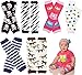 6 Pack Baby Girls juDanzy leg warmers polka dots, girl owl, skulls, zebra, and horse (Baby/Babe/Infant - Little ones)