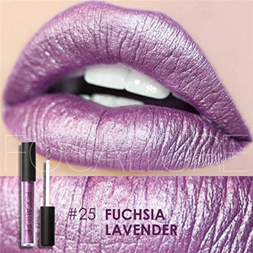 Yogogo Mode Lippenstift Kosmetik Frauen Sexy Lippen Metallic Lip Gloss - 2