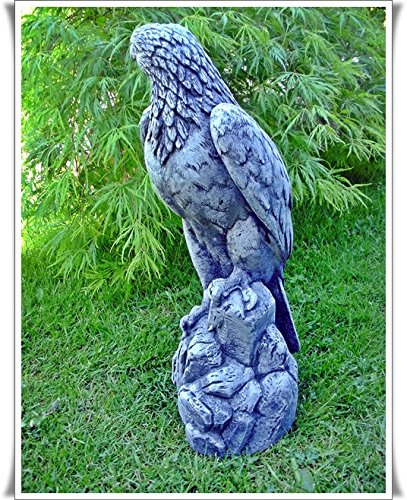 Steinfigur Seeadler Adler Falke Vogel Greifvogel Figur Massiv Raubvogel Gartenfigur - 3