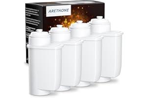 ARETHONE Wasserfilter für Siemens EQ Series, EQ5, EQ6, EQ9, EQ500, S700, Wasserfilter Kaffeevollautomat für Siemens 3200, Bosch TCZ7003, TCZ7033, 467873 (4 Stück)