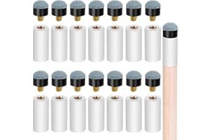 EIH1 15 Pcs Punte di Ricambio per Stecche da Biliardo,Applicabile per Stecca da Biliardo,Accessori Biliardo,Facili da Installare