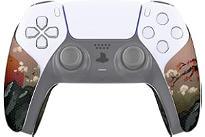 eXtremeRate PlayVital Grip Adesivo per ps5 Controller Joystick, Skin Gomma Antiscivolo per Impugnature Maniglia-Fiore di Prugna