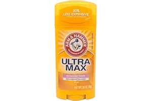 Arm & Hammer Déodorant anti-transpirant solide Ultra Max - Invisible - Fraîcheur de poudre - 73 g