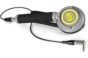 Reloop RHP-10 Mono Neon - Casque DJ Professionnel, Une Oreillette, Transducteur 50 mm, Câble Spiralé XLR