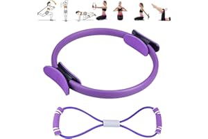 crazy bean Anello Pilates Yoga Fitness Attrezzo Interno Coscia Cerchio Pilates Ring Magic Circle Cerchia Pilates Fitness Anello Yoga Gym Fitness Allenamento