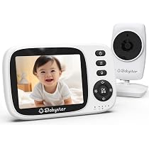 Babyphone Avec Caméra Écran 3,2" - Sans Wi-Fi, Audio Bidirectionnel, Vision Nocturne, 4 Berceuses, Capteur Température