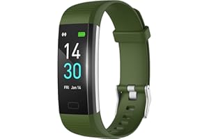 MicLee Damen Herren Smartwatch Fitness Armband Wasserdicht IP68 Farbbildschirm Fitness Uhr Fitness Tracker Aktivitätstracker Schrittzähler Sportuhr Anruf SMS Beachten für iOS Android Handy